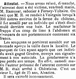 Journal de Genève, 11 février 1901